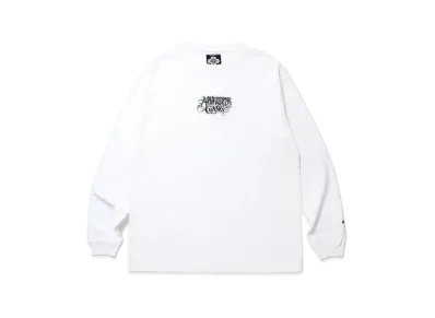 APHRODITEGANG Gakkin x Budspool Kabatsu Classic Logo L/S Tee "White Black"