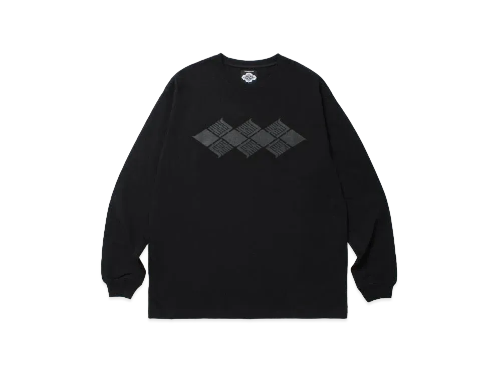 GAKKIN x BUDSPOOL ハワイアンシャツ 廻り花 黒 XL 長袖 GAKKIN x BUDSPOOL 花罰家紋 L/S HAWAIlAN SHIRT – GXX