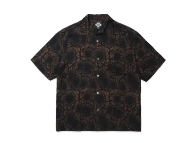 APHRODITEGANG Gakkin x Budspool Shoen Zumi Open Collar Shirt "Black/Brown"
