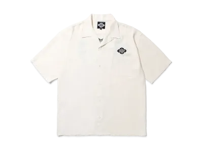 APHRODITEGANG Gakkin x Budspool Open Collar Shirt "White"