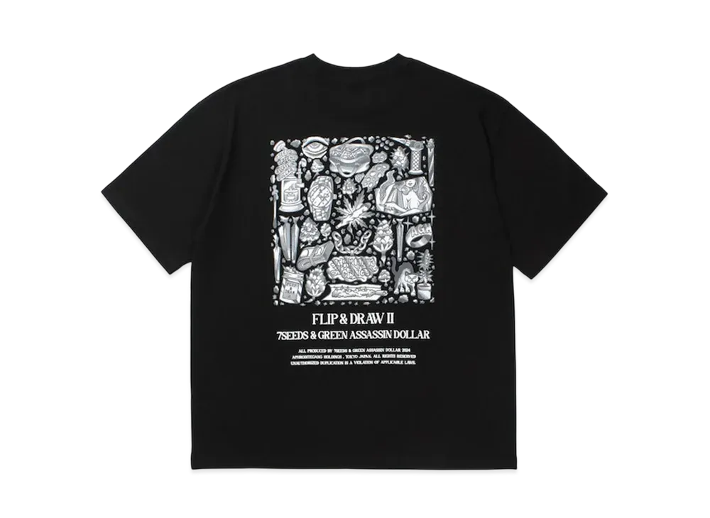 APHRODITEGANG UE The Parlour x Budspool Flip&Draw Ii S/S Tee "Black"