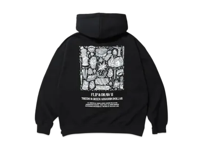 APHRODITEGANG UE The Parlour x Budspool Flip&Draw Ii Hooded Sweat Shirt "Black"