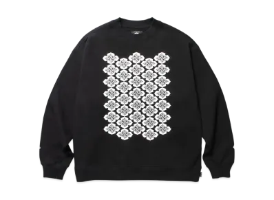 APHRODITEGANG Gakkin x Budspool Flower Punishment Family Crest Crew Neck Sweat Shirt "Black/White"