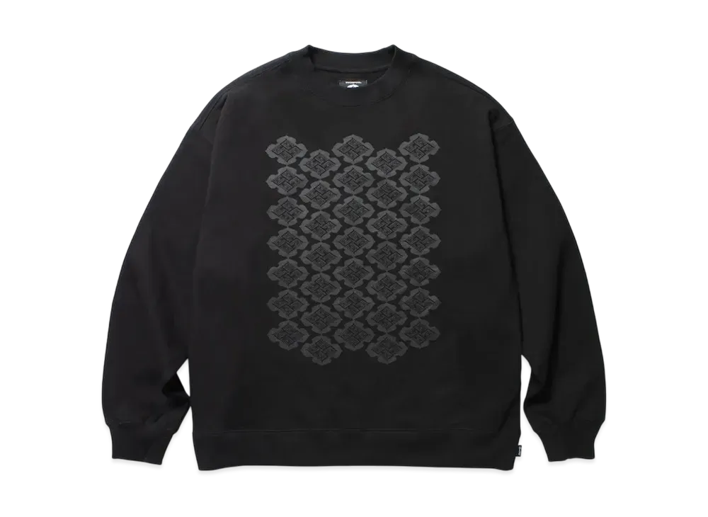 APHRODITEGANG Gakkin x Budspool Flower Punishment Family Crest Crew Neck Sweat Shirt "Black"
