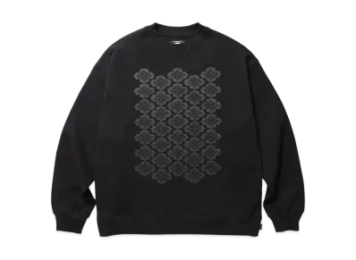 APHRODITEGANG Gakkin x Budspool Flower Punishment Family Crest Crew Neck Sweat Shirt "Black"