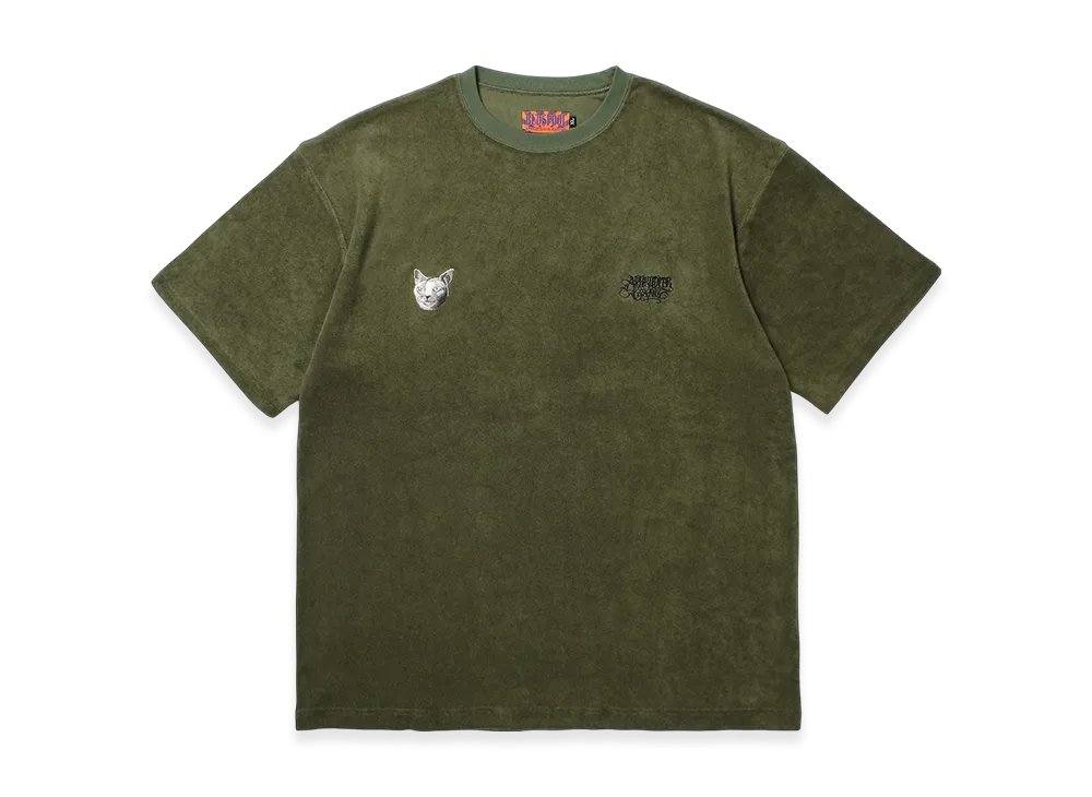 APHRODITEGANG Ryu Embroidery Pile S/S Tee "Olive"