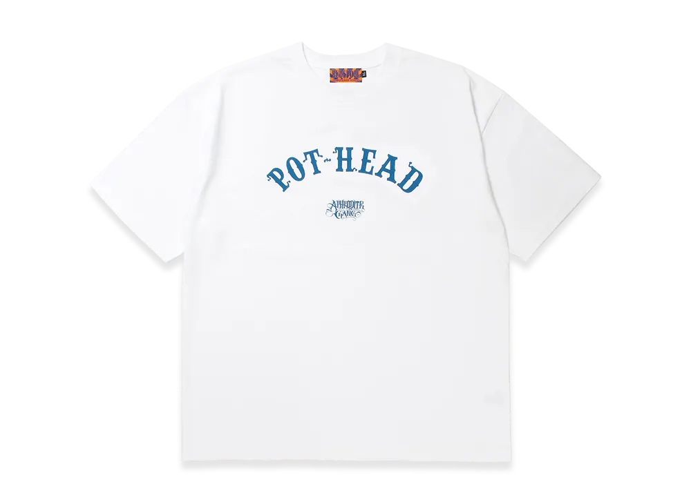 APHRODITEGANG Zig-Zag Pothead S/S Tee "White"