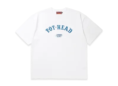 APHRODITEGANG Zig-Zag Pothead S/S Tee "White"