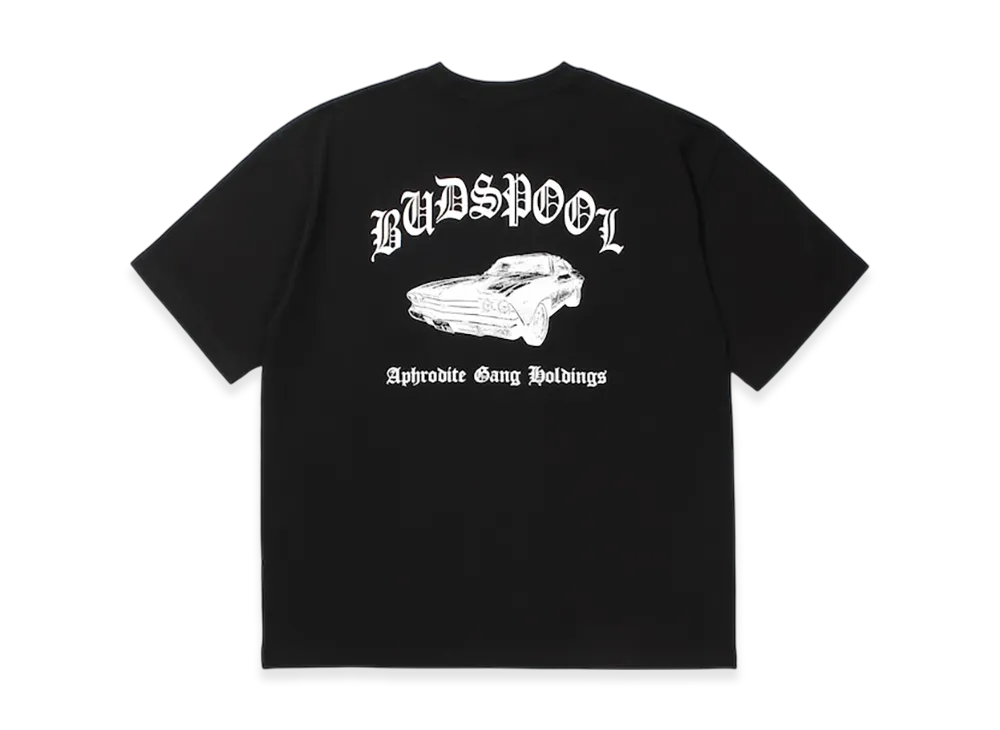 BUDSPOOL/バッズプール、アフロディーテギャング、ロゴ刺繍、ブラック、L BUDSPOOL/バッズプール、アフロディーテギャング、ロゴ刺繍