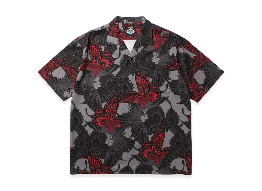 APHRODITEGANG GAKKIN x BUDSPOOL Sanyancho Hawaiian Shirt "Black"