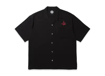 APHRODITEGANG GAKKIN x BUDSPOOL One-Point Embroidery 50's Shirt "Black"