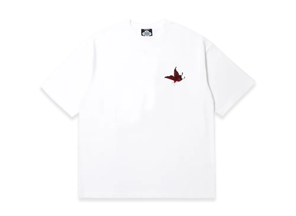 APHRODITEGANG GAKKIN x BUDSPOOL One-Point Embroidery S/S Tee "White"