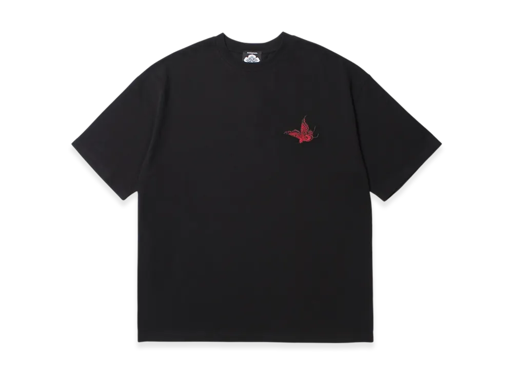 APHRODITEGANG GAKKIN x BUDSPOOL One-Point Embroidery S/S Tee "Black"