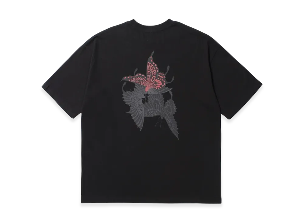 APHRODITEGANG GAKKIN x BUDSPOOL Classic Logo S/S Tee (Sanyancho Back Print) "Black"