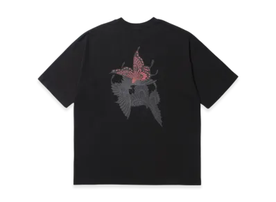 APHRODITEGANG GAKKIN x BUDSPOOL Classic Logo S/S Tee (Sanyancho Back Print) "Black"