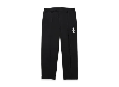 APHRODITEGANG GAKKIN x BUDSPOOL Hemp Wool Tuck Trousers "Black"