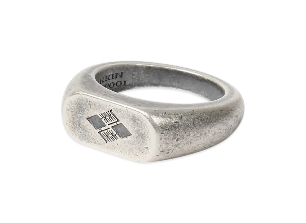 APHRODITEGANG GAKKIN x BUDSPOOL Signet Ring "Silver"
