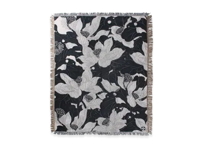 APHRODITEGANG GAKKIN x BUDSPOOL Jacquard Rug "Black/White"