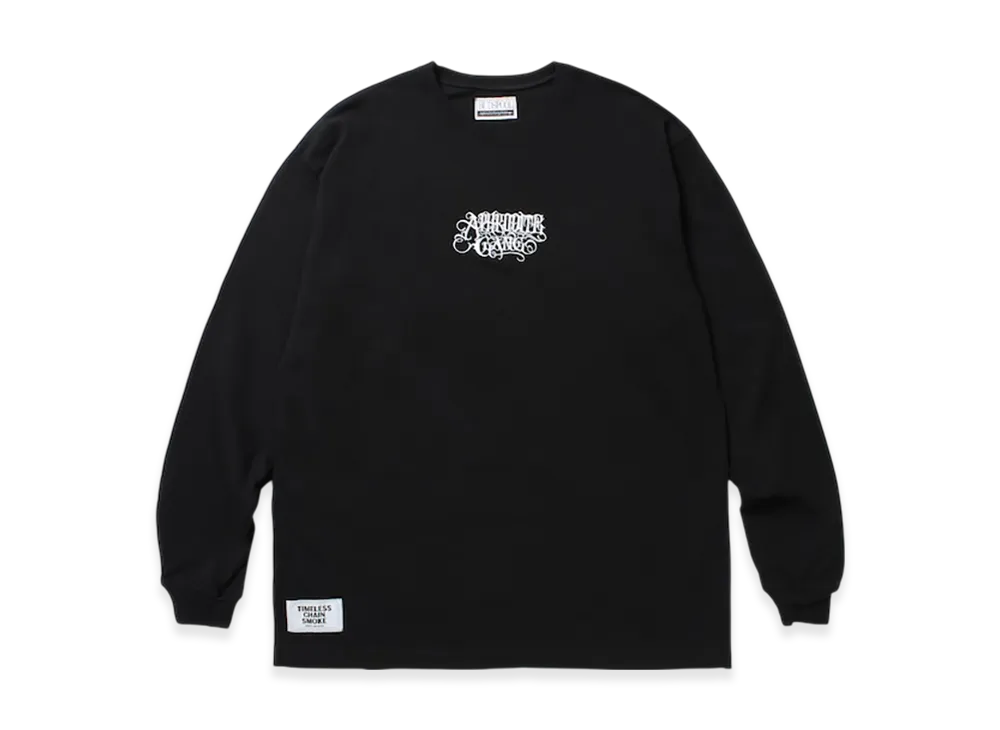 APHRODITEGANG Classic Logo Embroidery L/S Tee "Black/White"