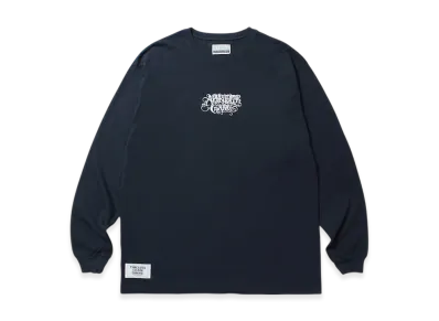 APHRODITEGANG Classic Logo Embroidery L/S Tee "Navy/White"