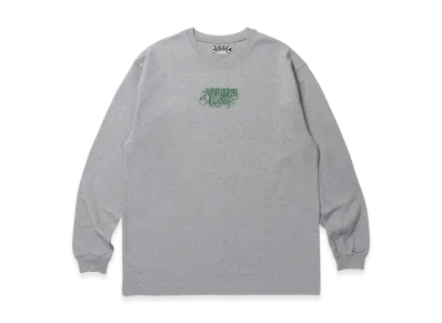 APHRODITEGANG Classic Logo Embroidery L/S Tee "Gray/Green"