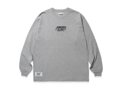 APHRODITEGANG Classic Logo Embroidery L/S Tee "Gray/Black"