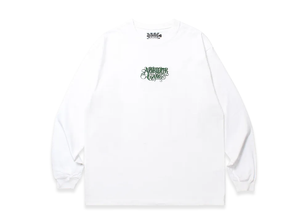 APHRODITEGANG Classic Logo Embroidery L/S Tee "White/Green"