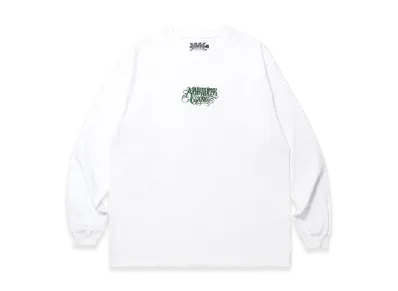 APHRODITEGANG Classic Logo Embroidery L/S Tee "White/Green"