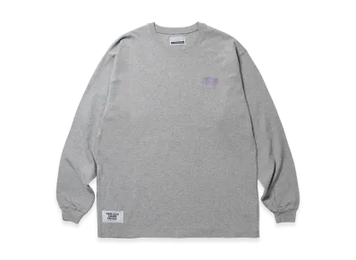APHRODITEGANG Mini Classic Logo Embroidery L/S Tee "Gray/Purple"