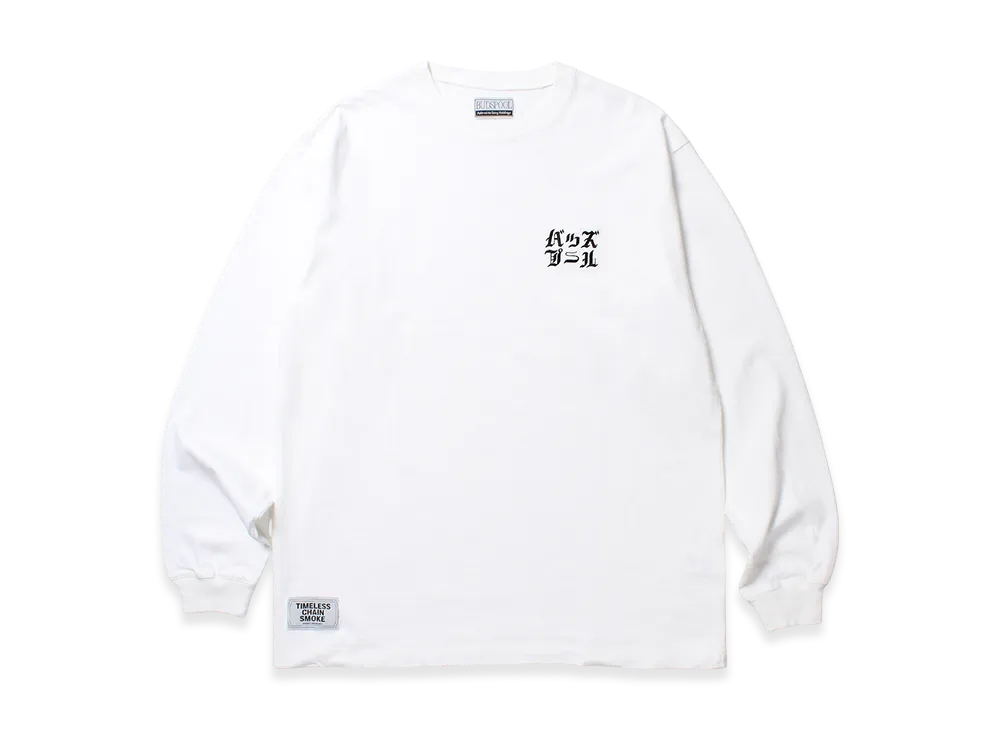 APHRODITEGANG Budspool Logo Embroidery L/S Tee "White"
