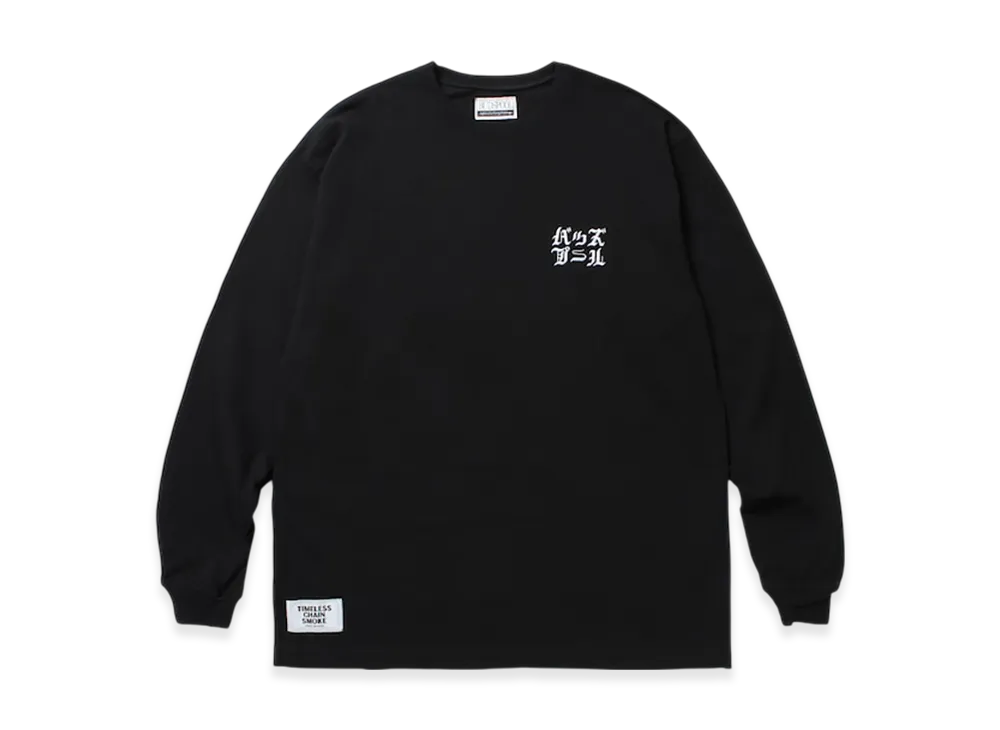 APHRODITEGANG Budspool Logo Embroidery L/S Tee "Black"