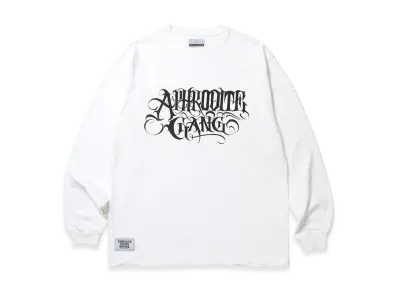 APHRODITEGANG Classic Logo Print L/S Tee "White"