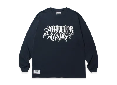 APHRODITEGANG Classic Logo Print L/S Tee "Navy"