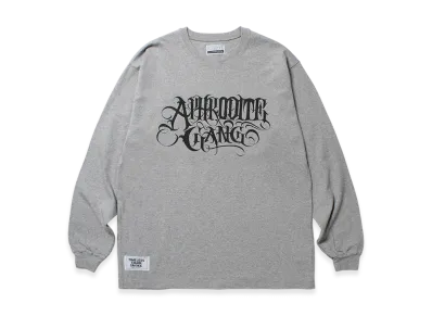 APHRODITEGANG Classic Logo Print L/S Tee "Gray"