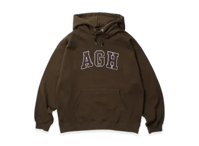 APHRODITEGANG Agh Patch Hooded Sweat Shirt "Brown"