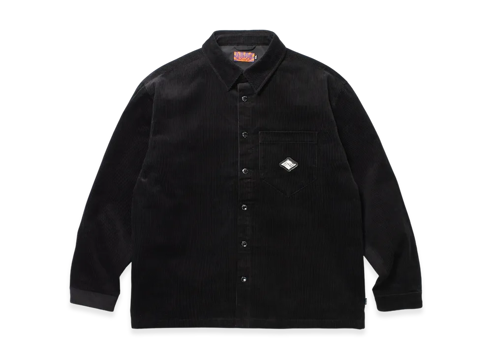 APHRODITEGANG Kamon Metal Patch Corduroy Jacket "Black"