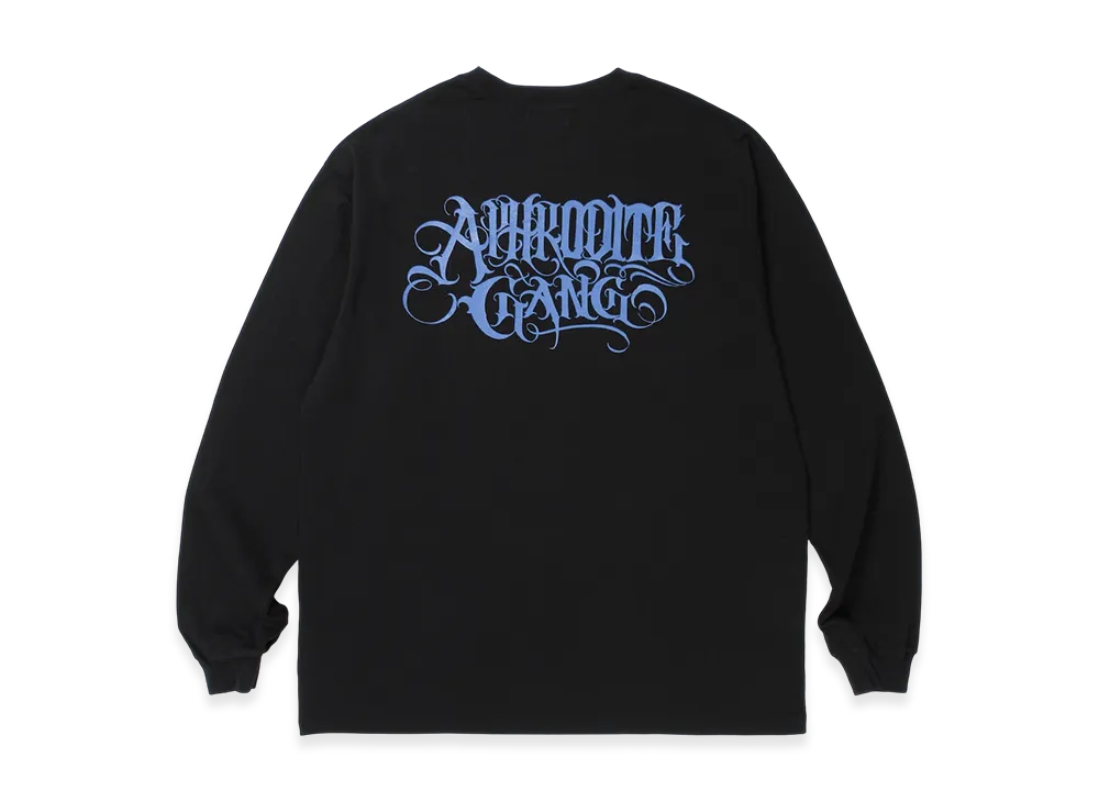 APHRODITEGANG Classic Logo Print L/S Tee "Black/Blue"