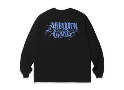 APHRODITEGANG Classic Logo Print L/S Tee "Black/Blue"