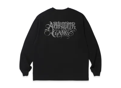 APHRODITEGANG Classic Logo Print L/S Tee "Black/Dark Gray"