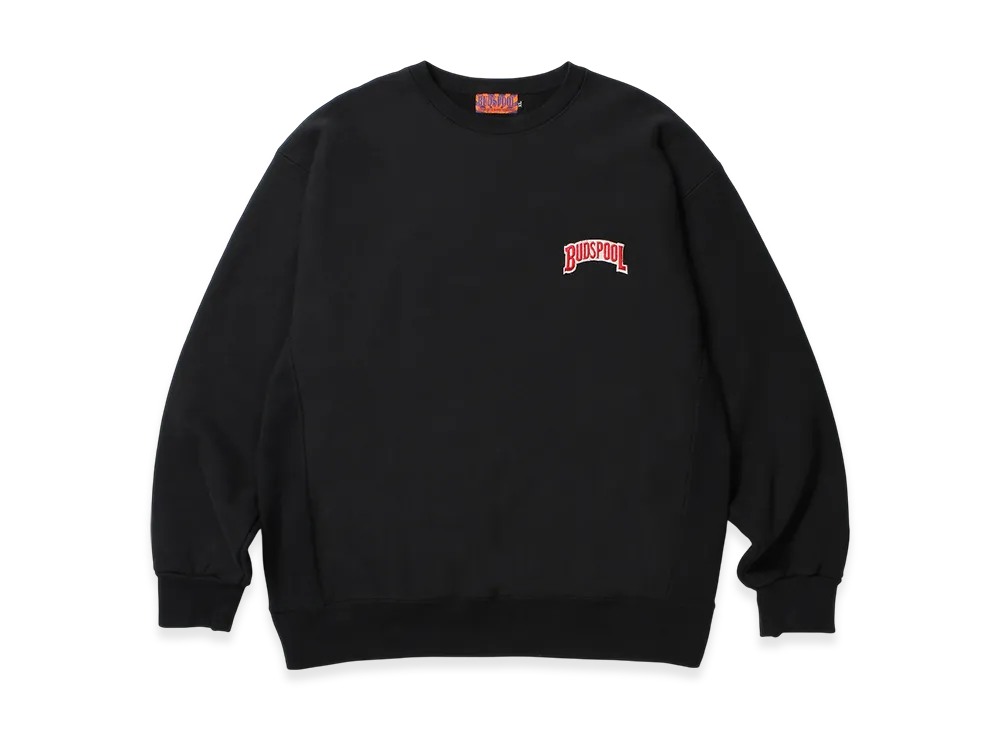 APHRODITEGANG x Budspool Crew Neck Sweat Shirt "Black"
