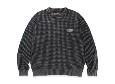 APHRODITEGANG Bleach Cotton Knit Sweater "Black"