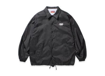 APHRODITEGANG Linen Logo Coach Jacket "Black"