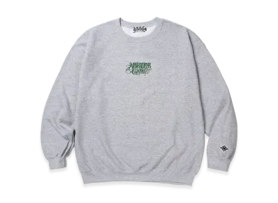APHRODITEGANG Classic Logo Embroidery Sweat Shirt "Gray/Green"