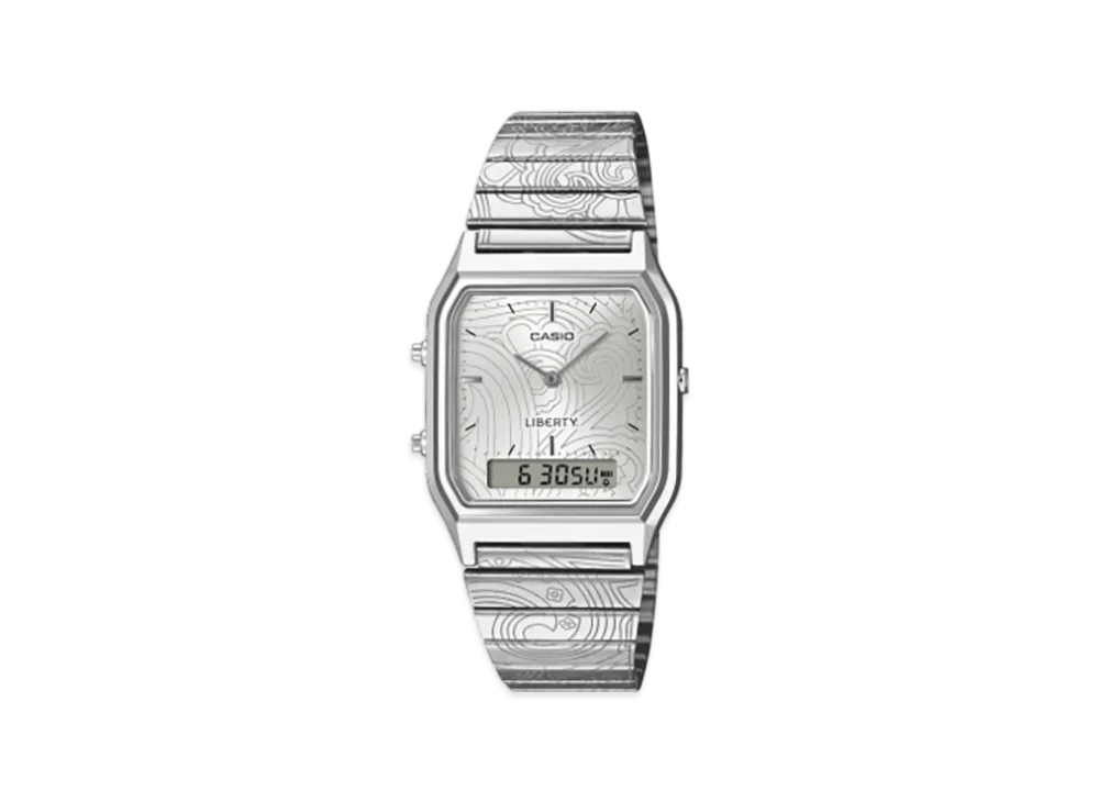 Casio Classic x LIBERTY AQ-230ELT-7AJR "Silver"