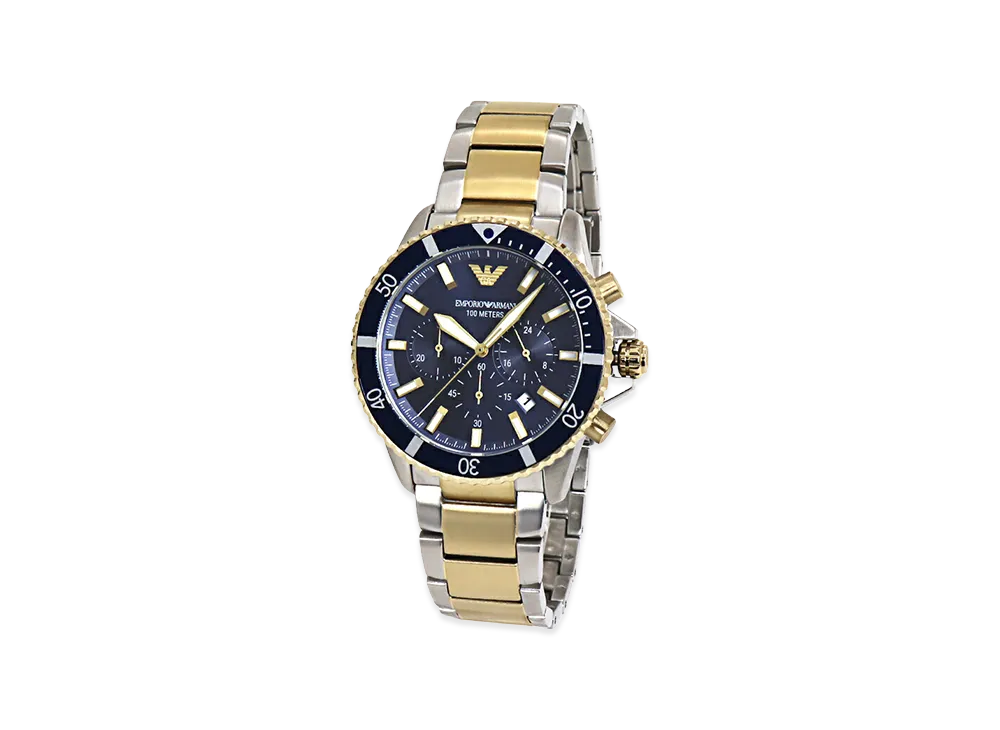 EMPORIO ARMANI Diver Watch Chronograph "Navy"