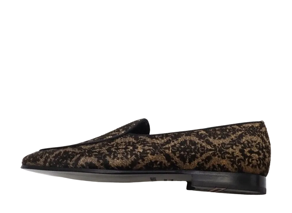 ANGELO RUFFO Harako Leather Slip-Ons "Brown"