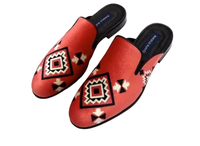 ANGELO RUFFO Velvet Mule "Red"