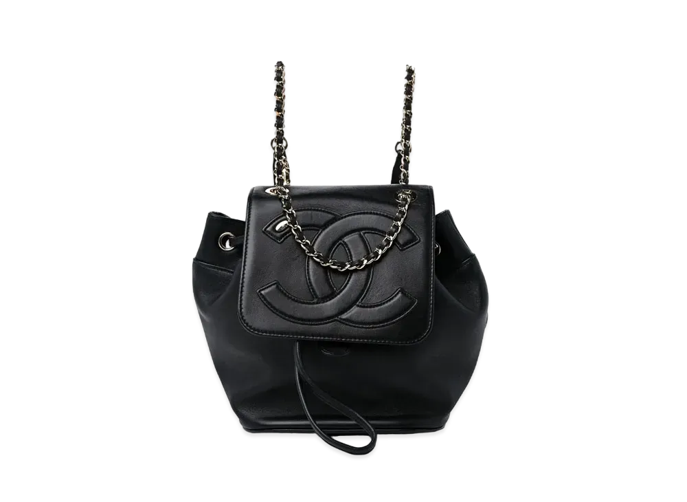 CHANEL Matelasse Chain Backpack Lambskin "Black/Gold"