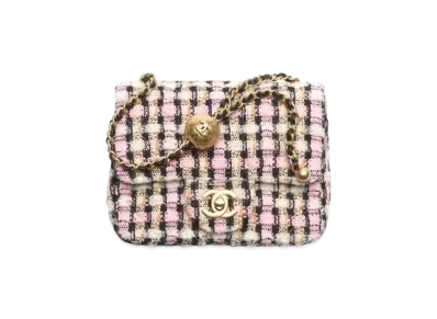 CHANEL Mini Flap Bag Wool Tweed "Multicolor"