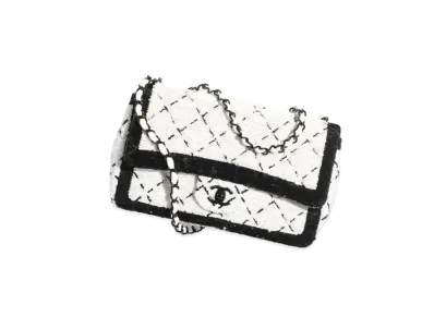 CHANEL Large Flap Bag Gradient Sequins "White/Black"